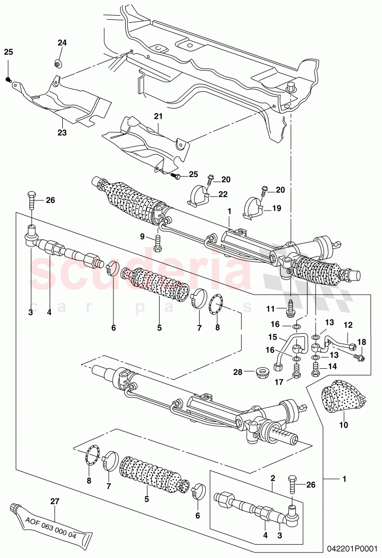 steering gear of Bentley Bentley Continental GTC (2006-2010)