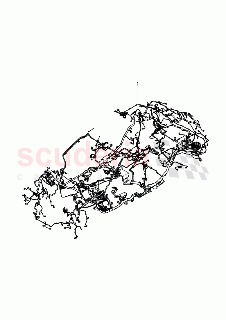 wiring harnesses, D - MJ 2018>> of Bentley Bentley Bentayga (2015-2020)
