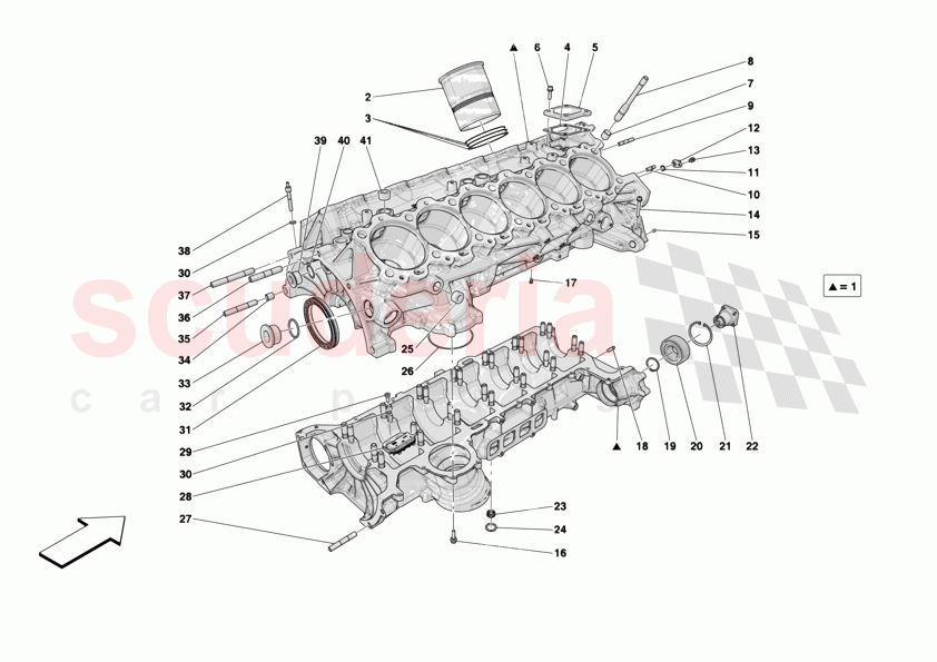 CRANKCASE of Ferrari Ferrari 12Cilindri
