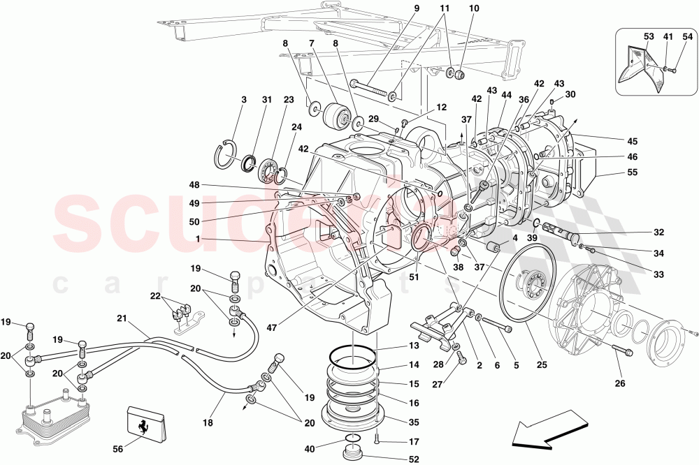 GEARBOX - COVERS of Ferrari Ferrari 430 Scuderia Spider 16M