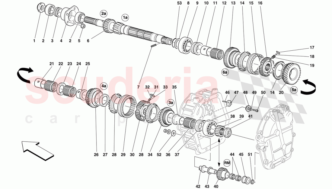 GEARBOX MAIN SHAFT of Ferrari Ferrari F50