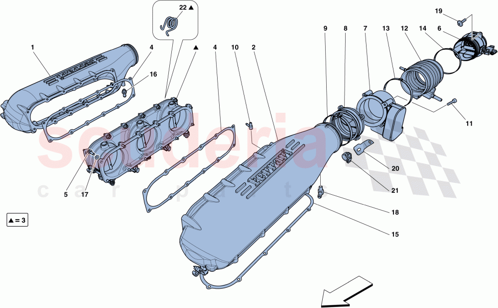 INTAKE MANIFOLD COVER of Ferrari Ferrari 458 Speciale