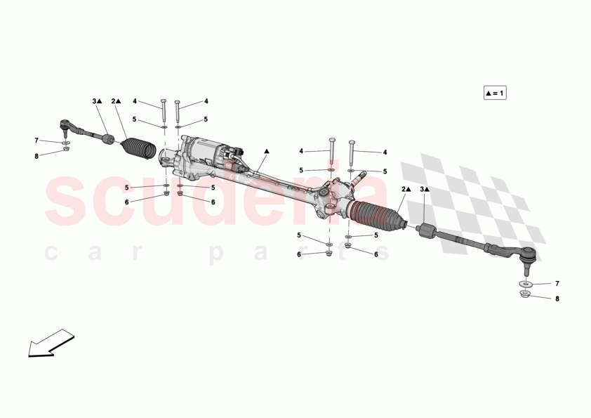 STEERING BOX of Ferrari Ferrari 12Cilindri