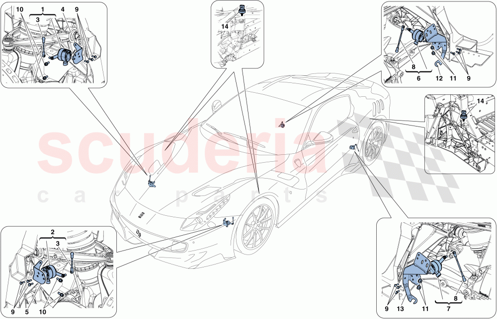 ELECTRONIC MANAGEMENT (SUSPENSION) of Ferrari Ferrari F12 TDF