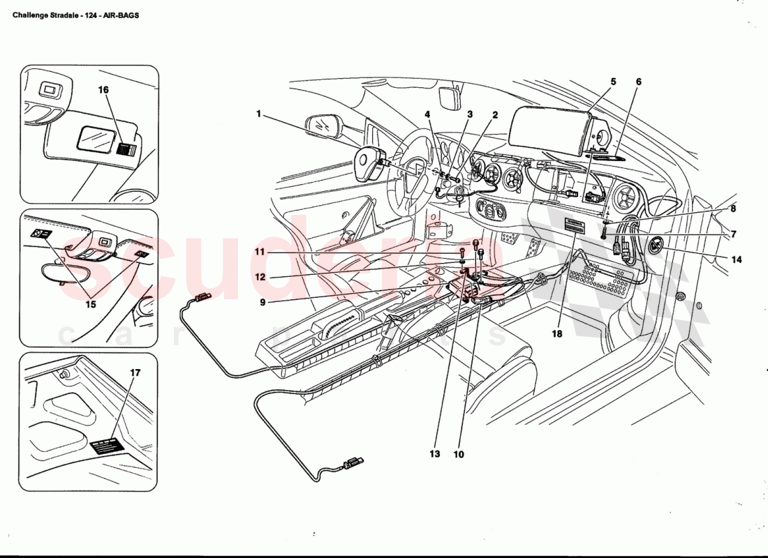 AIR-BAGS of Ferrari Ferrari 360 Challenge Stradale