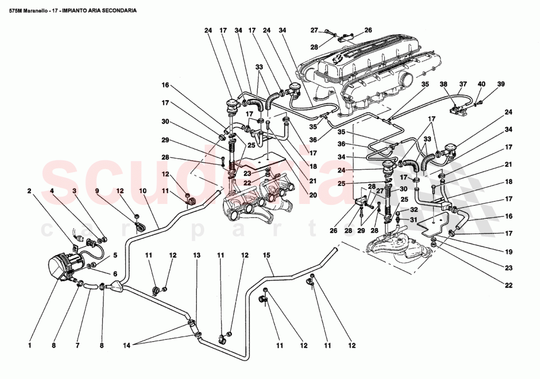 SECONDARY AIR PUMP of Ferrari Ferrari 575M Maranello
