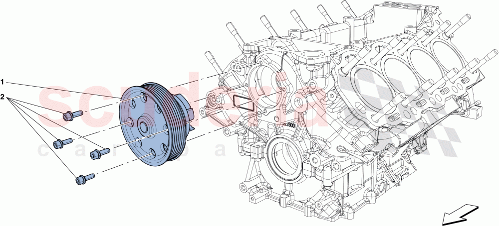 COOLING: WATER PUMP of Ferrari Ferrari GTC4Lusso T