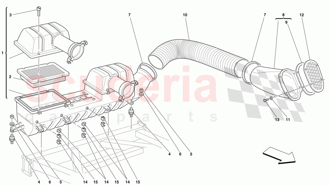 AIR INTAKE of Ferrari Ferrari 360 Challenge (2000)