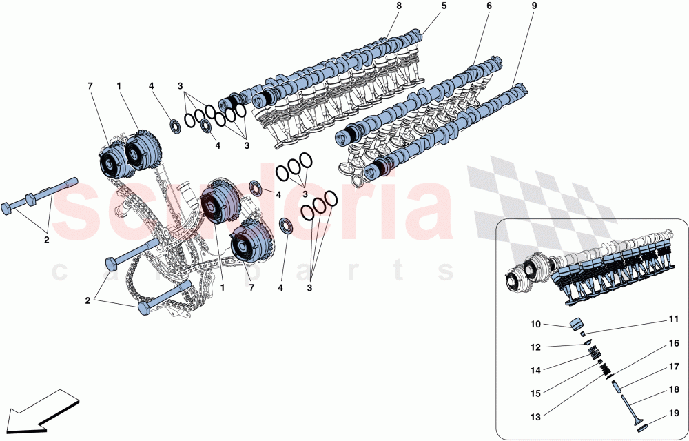 TIMING SYSTEM - TAPPETS of Ferrari Ferrari GTC4Lusso