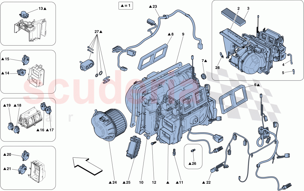 EVAPORATOR UNIT of Ferrari Ferrari 488 Spider