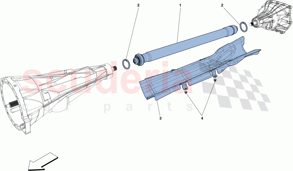 TRANSMISSION PIPE of Ferrari Ferrari F12 Berlinetta