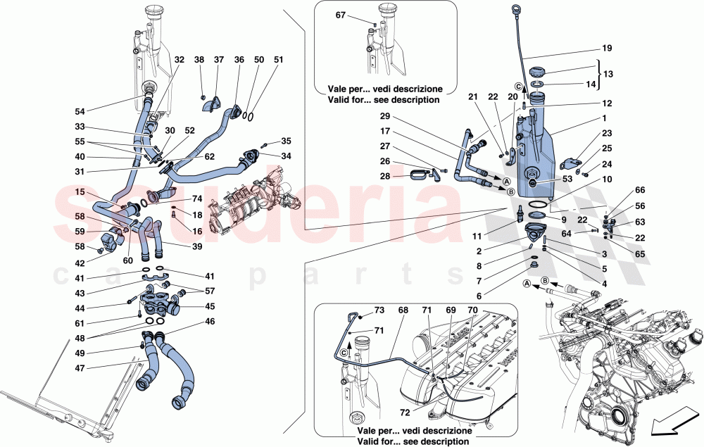 LUBRICATION SYSTEM: TANK of Ferrari Ferrari GTC4Lusso