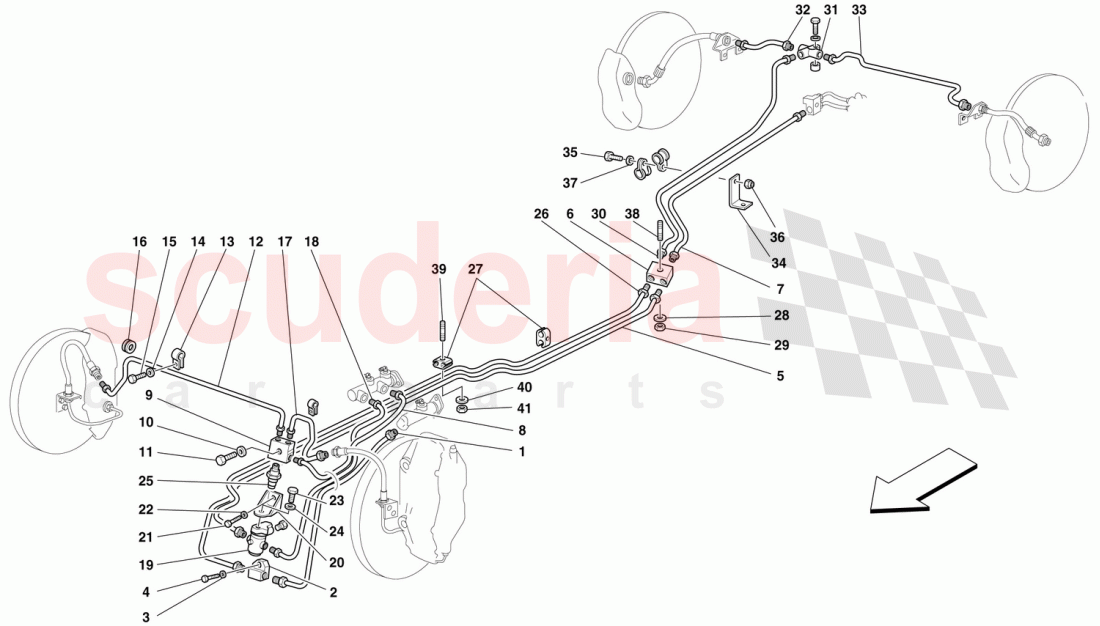 BRAKE AND CLUTCH SYSTEM of Ferrari Ferrari F50
