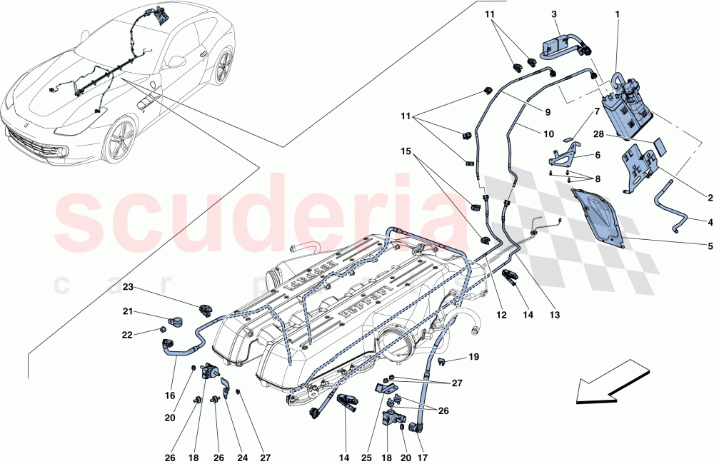 EVAPORATIVE EMISSIONS CONTROL SYSTEM of Ferrari Ferrari GTC4Lusso