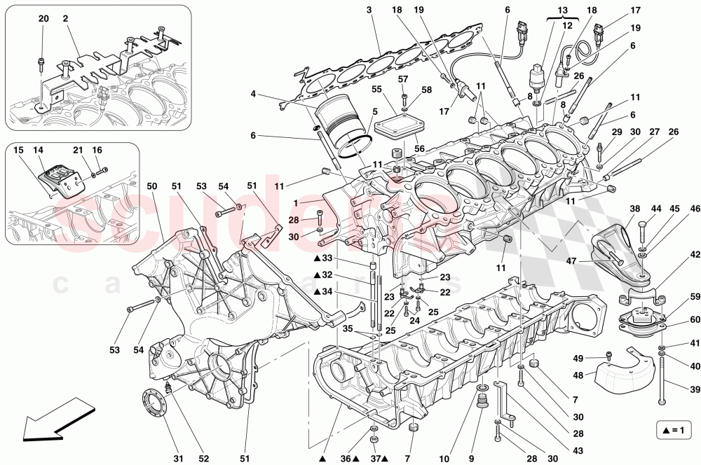 CRANKCASE of Ferrari Ferrari 599 SA Aperta