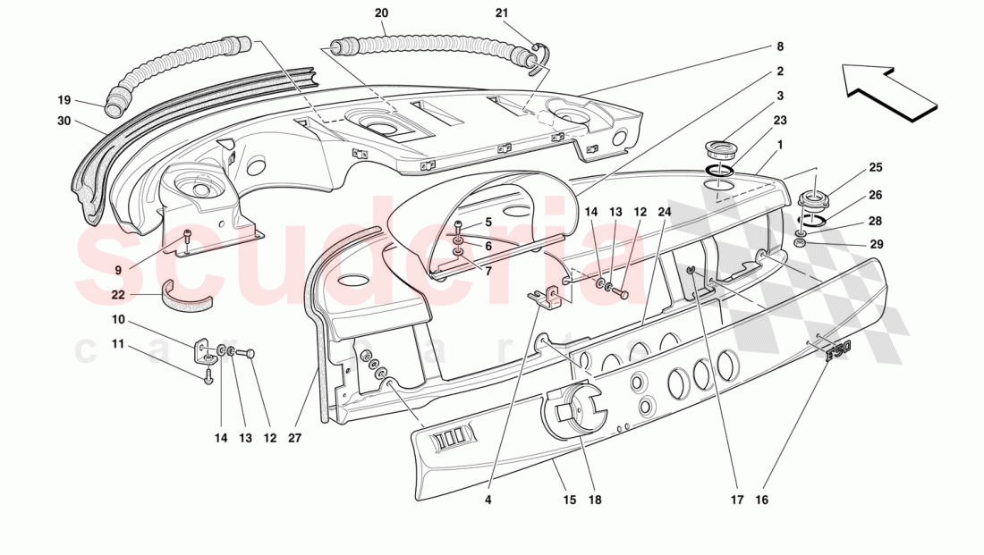 DASHBOARD parts for Ferrari F50 Scuderia Car Parts