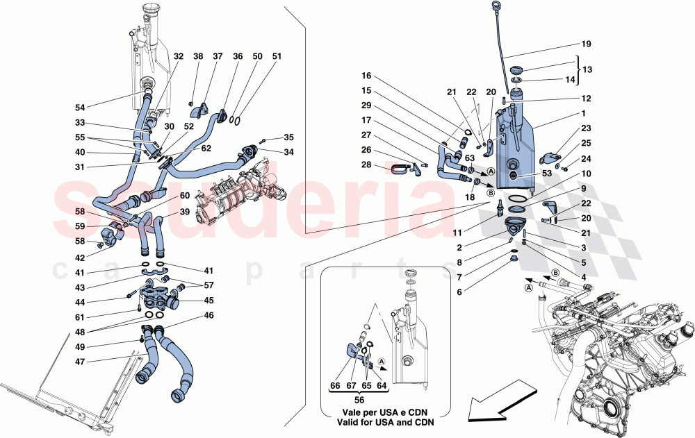 LUBRICATION SYSTEM: TANK of Ferrari Ferrari FF