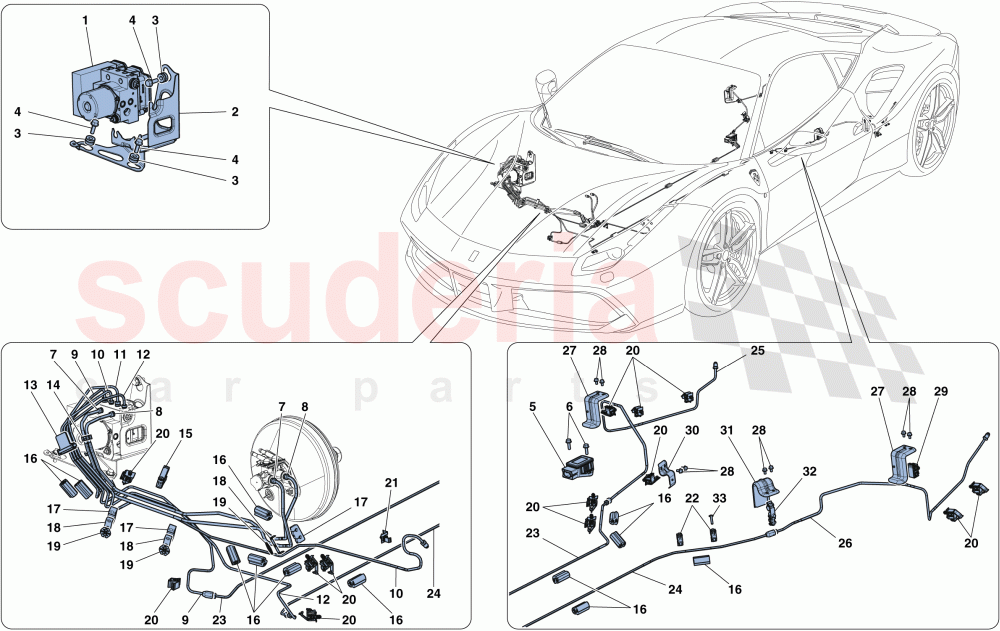BRAKE SYSTEM of Ferrari Ferrari 488 GTB