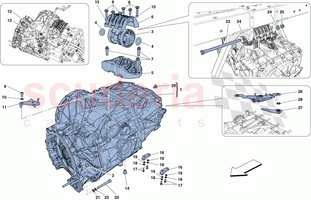 GEARBOX HOUSING of Ferrari Ferrari 458 Speciale