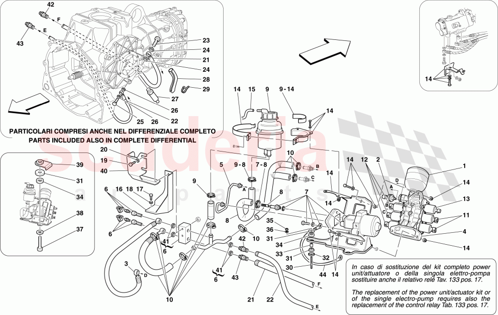 POWER UNIT AND TANK of Ferrari Ferrari 430 Scuderia Spider 16M