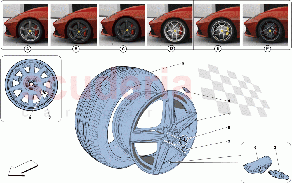 WHEELS parts for Ferrari F12 Berlinetta