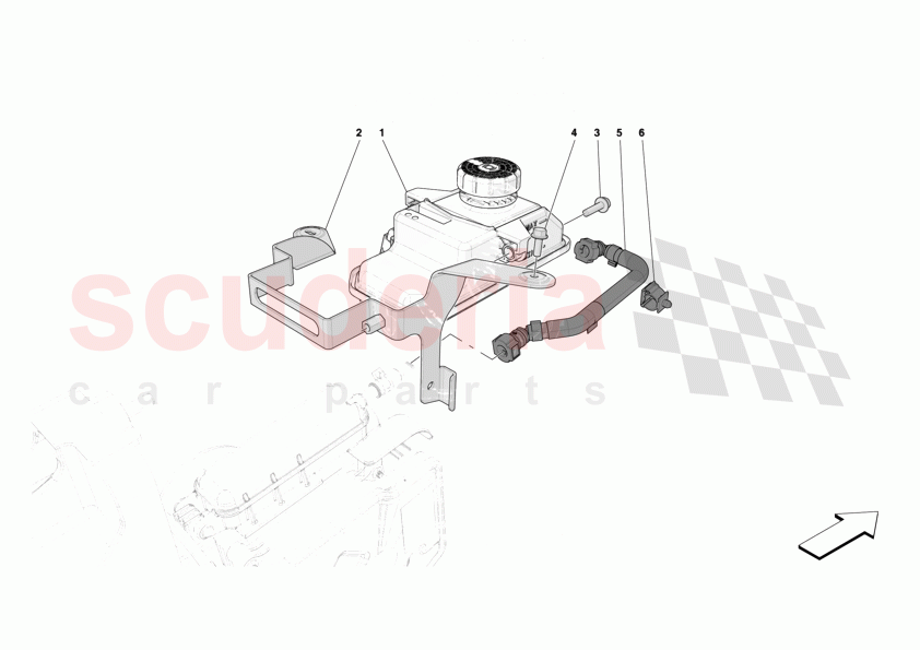 BRAKE MASTER CYLINDER RESERVOIR of Ferrari Ferrari 12Cilindri Spider