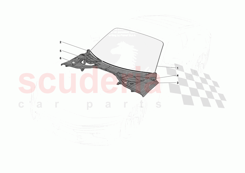 WINDSCREEN of Ferrari Ferrari 12Cilindri Spider