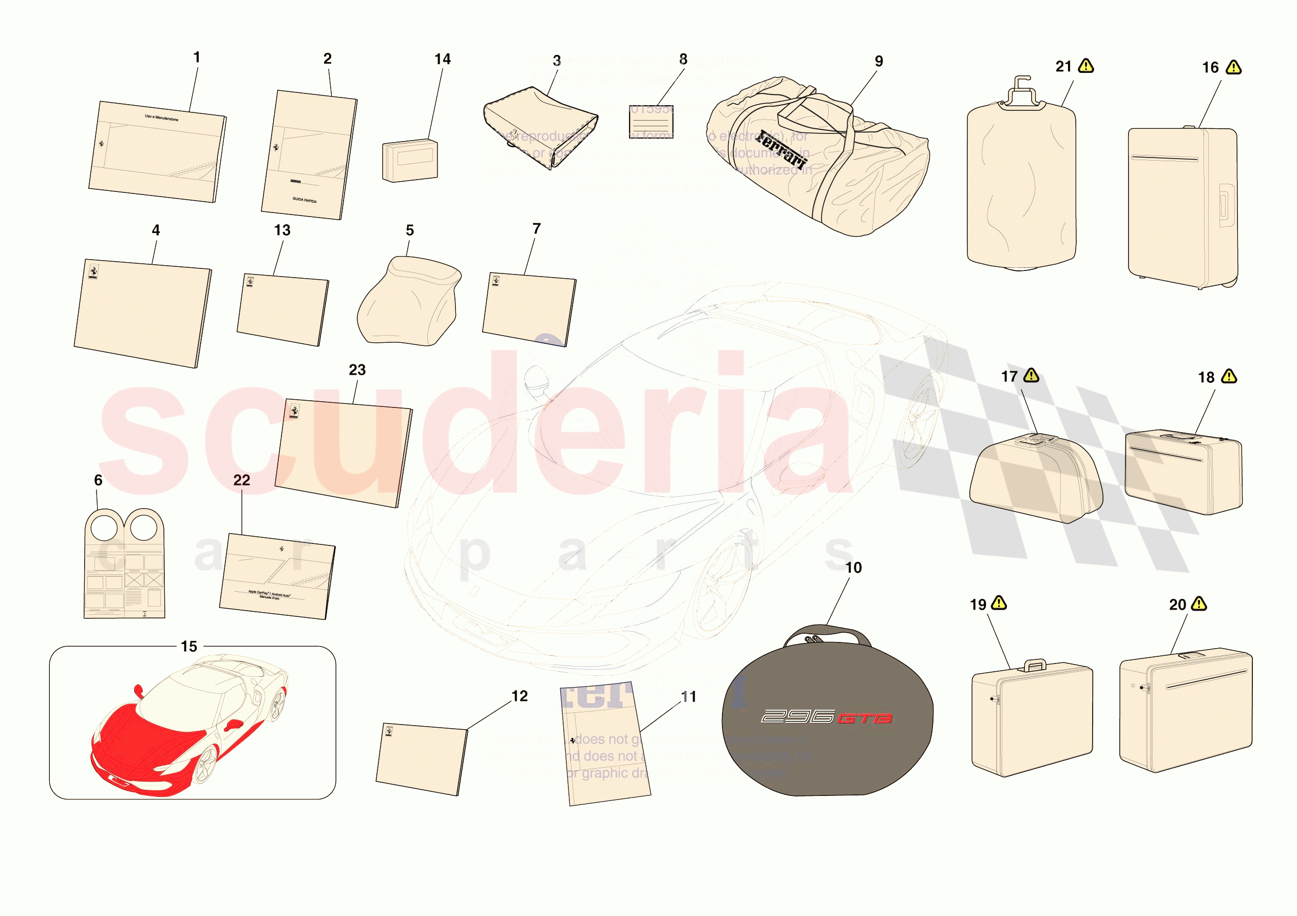 OTHER ACCESSORIES of Ferrari Ferrari 296 GTB Europe RH