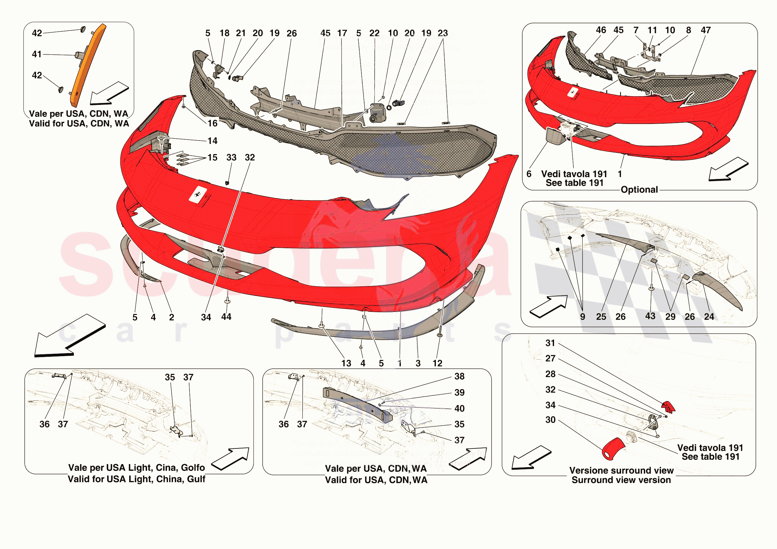 FRONT BUMPER of Ferrari Ferrari 296 GTB Europe RH