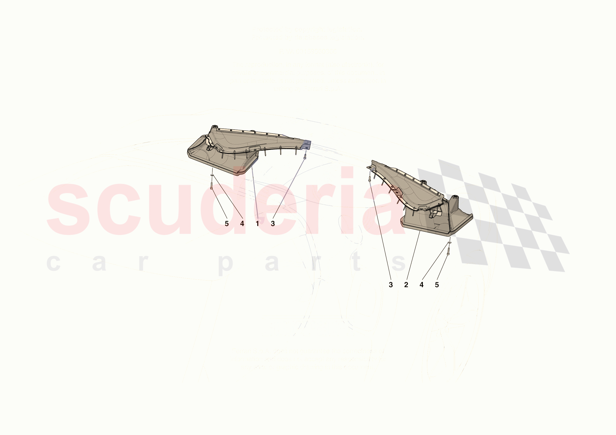 REAR AIR INTAKES of Ferrari Ferrari 296 GTB USA