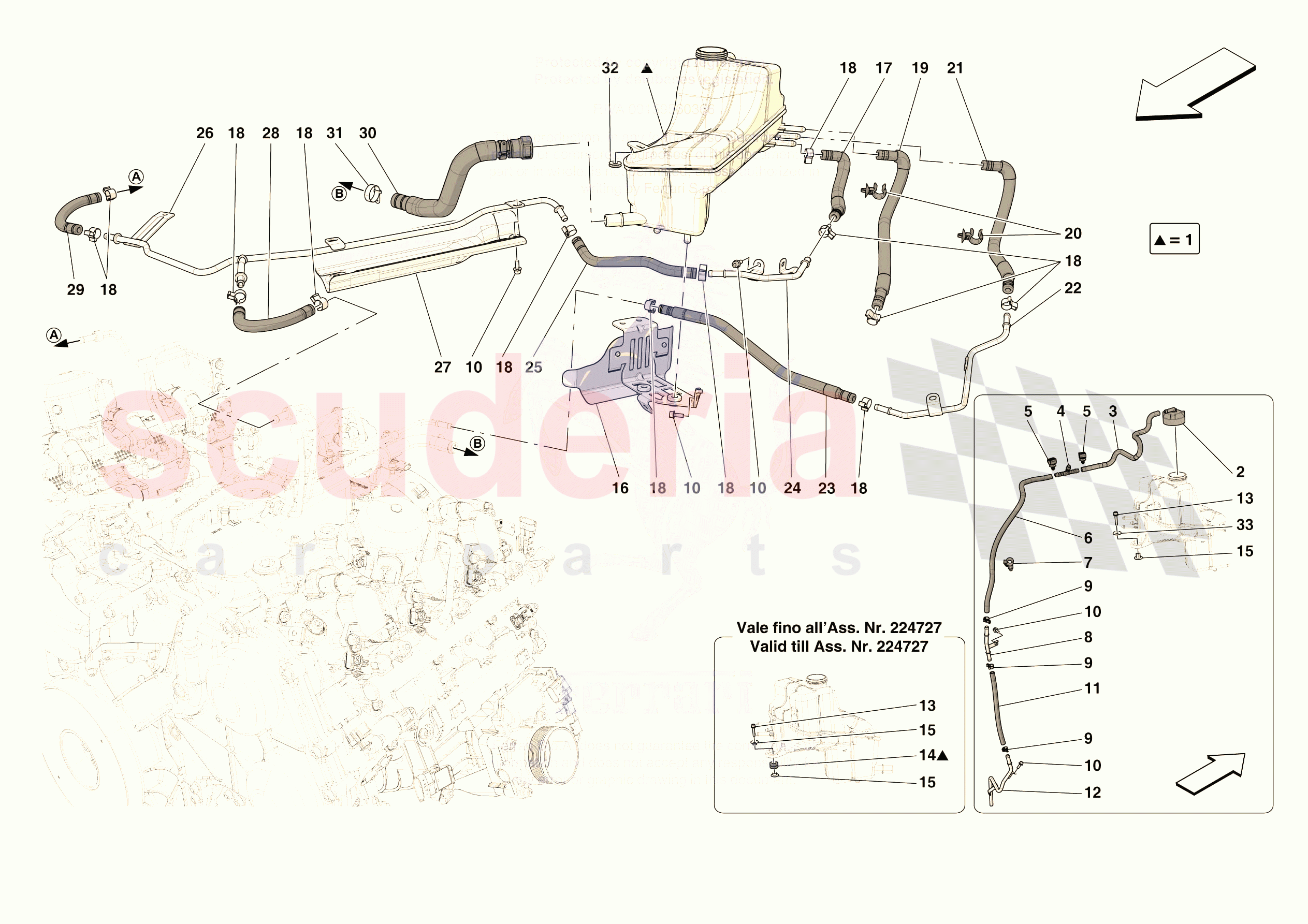 EXPANSION TANK of Ferrari Ferrari 296 GTS Europe RH
