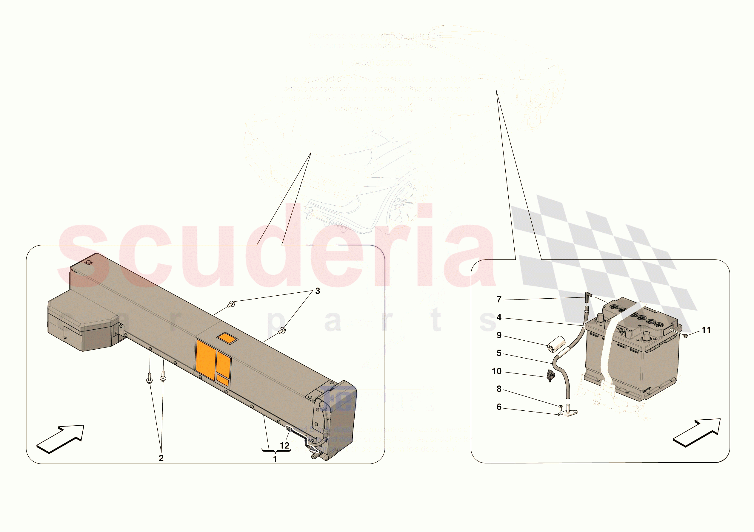 BATTERIES of Ferrari Ferrari 296 GTS USA