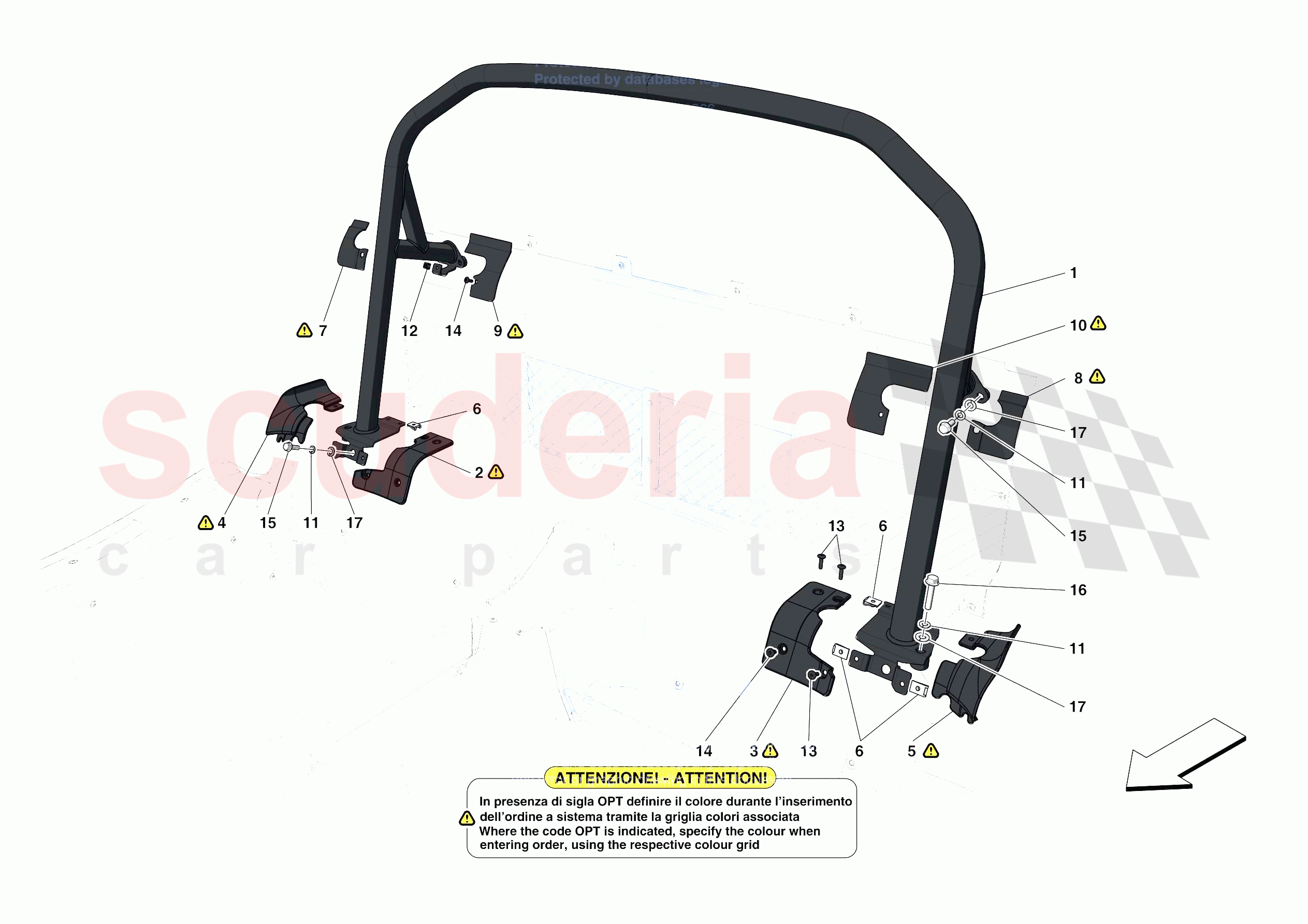 ROLLBAR of Ferrari Ferrari 488 Pista Europe