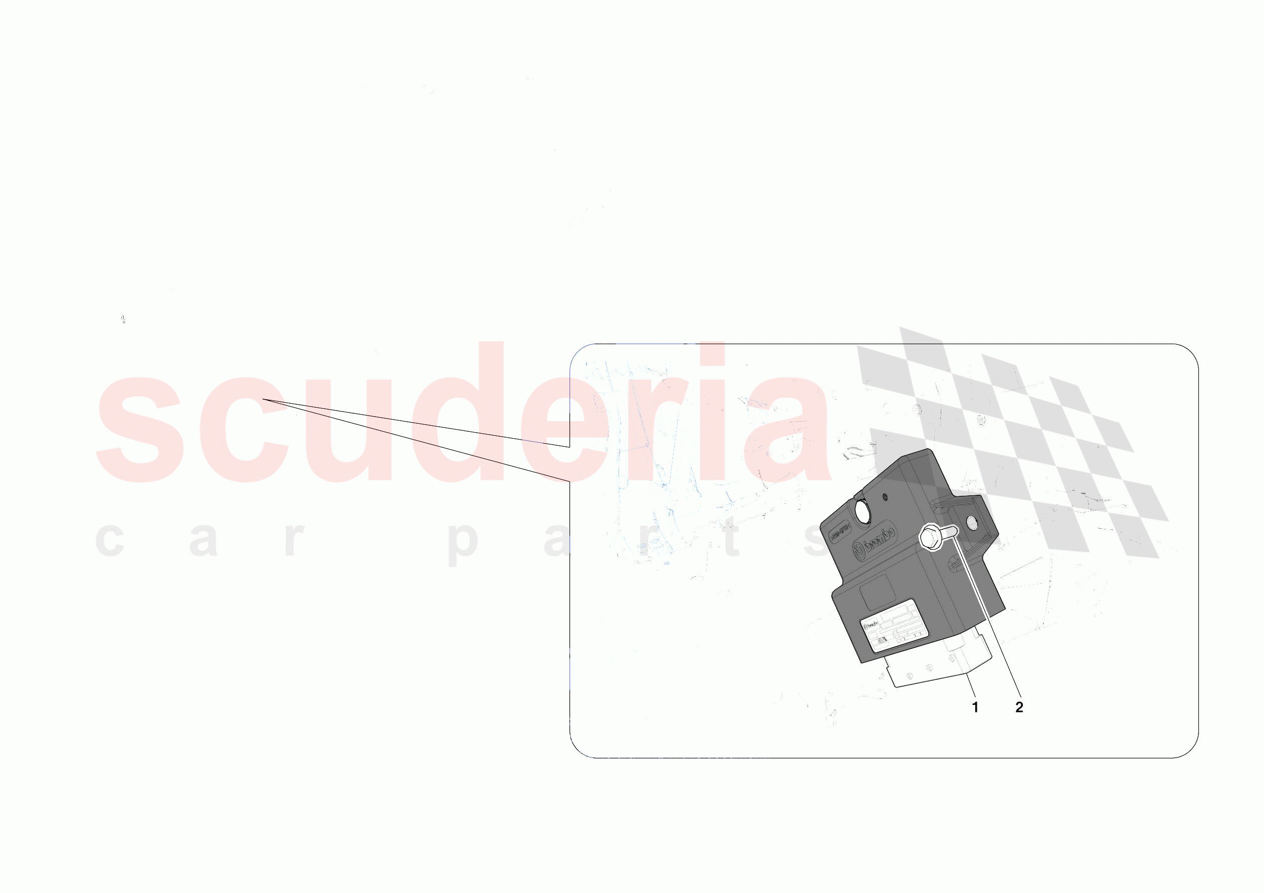 PARKING BRAKE CONTROL of Ferrari Ferrari 488 Pista Europe RH