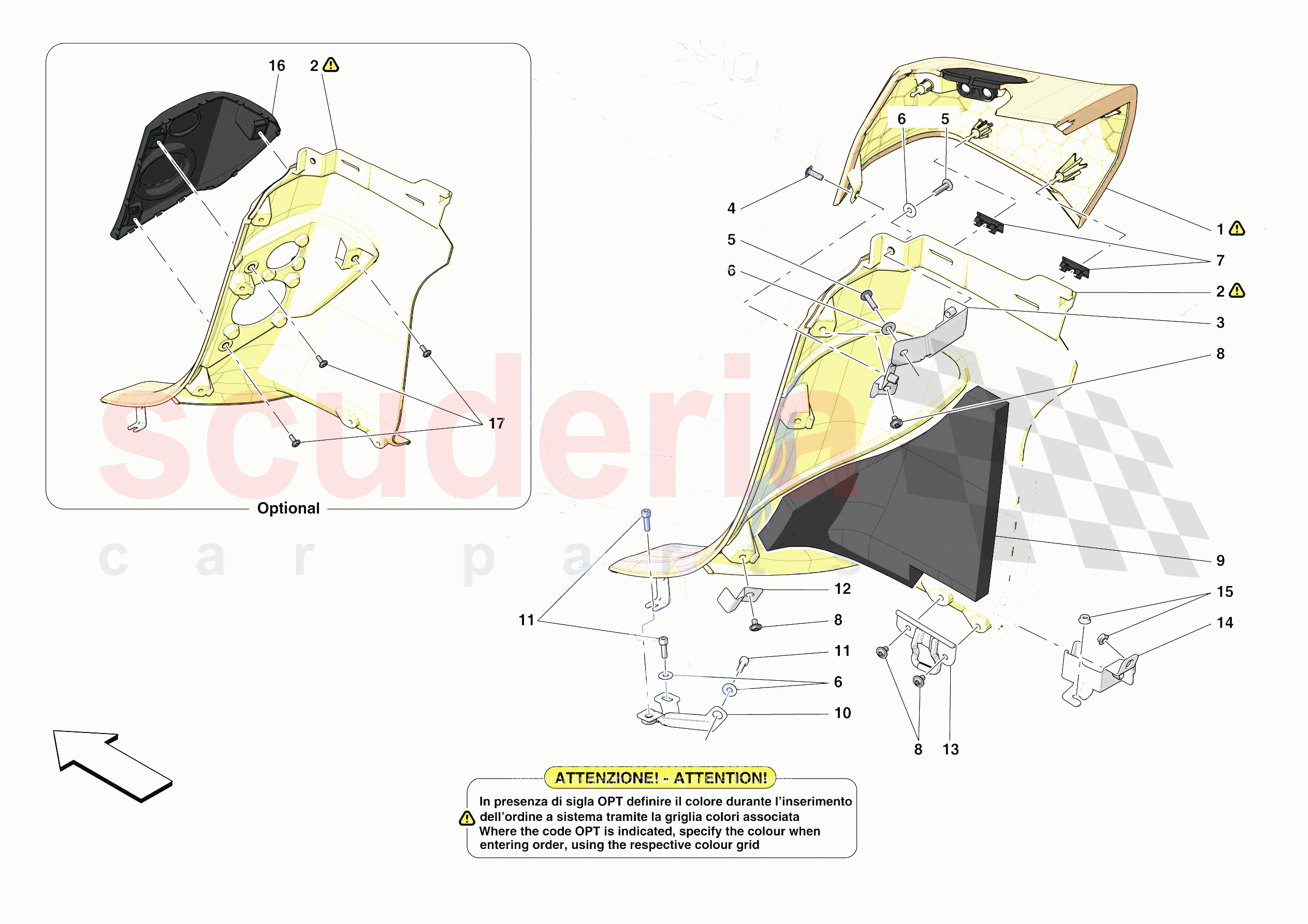 OTHER INTERIOR TRIM ELEMENTS of Ferrari Ferrari 488 Pista Europe RH