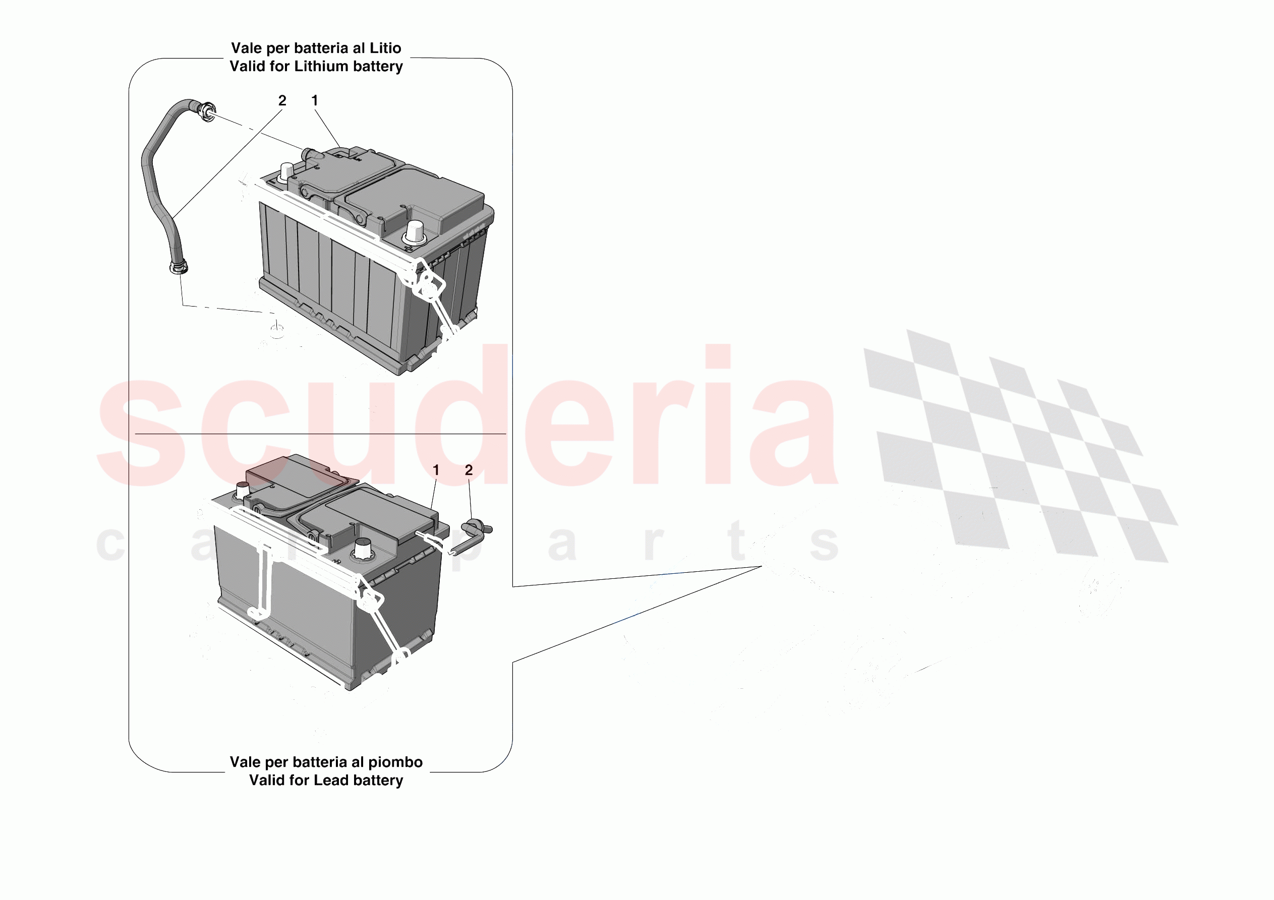 BATTERIES of Ferrari Ferrari 488 Pista Spider Europe