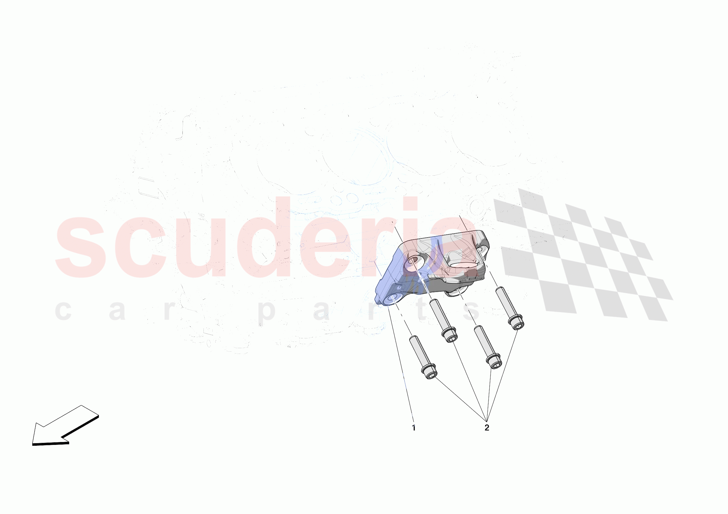 ENGINE SUSPENSION of Ferrari Ferrari 488 Pista Spider Europe RH