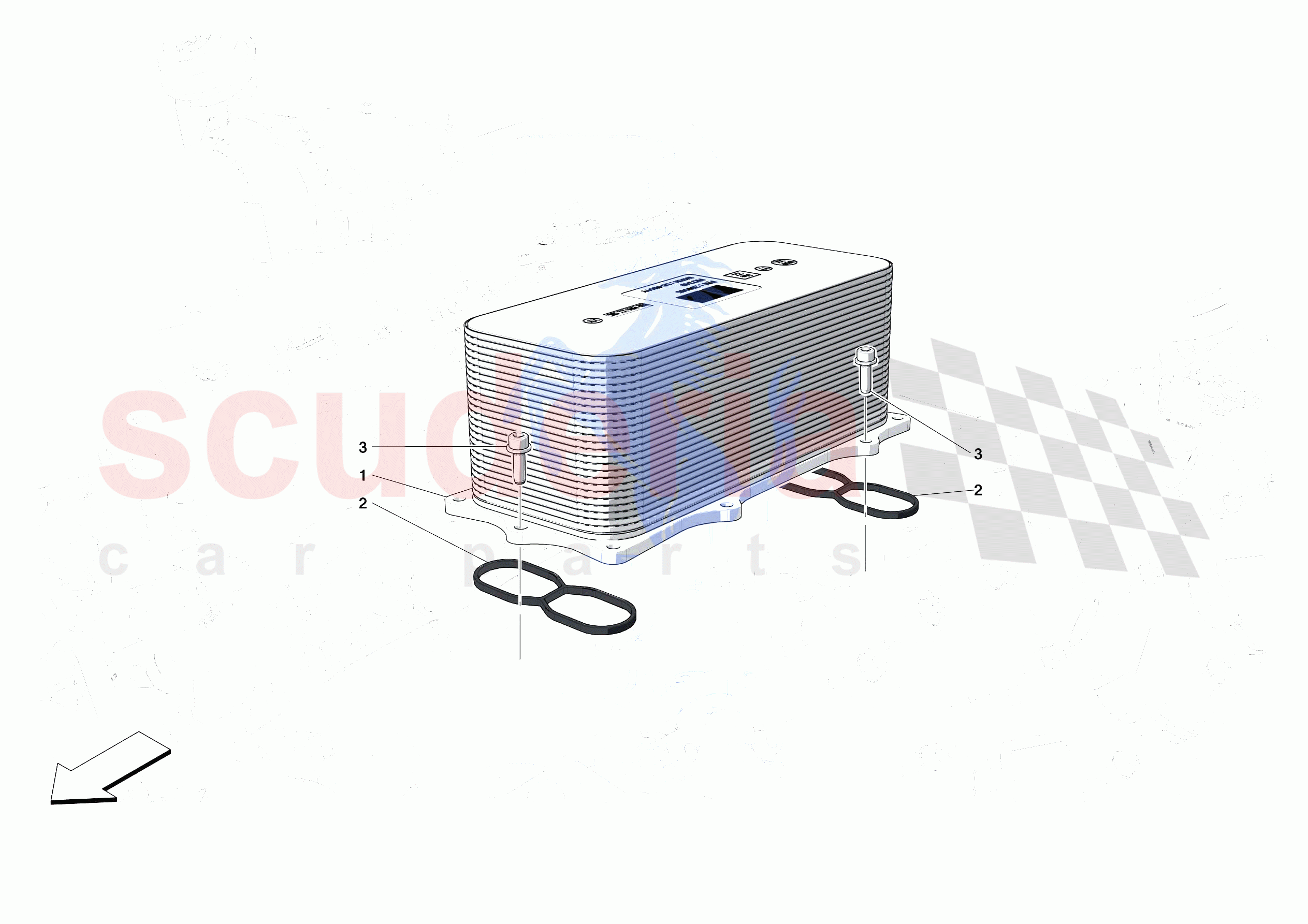 ENGINE HEAT EXCHANGER of Ferrari Ferrari 488 Pista Spider Europe RH