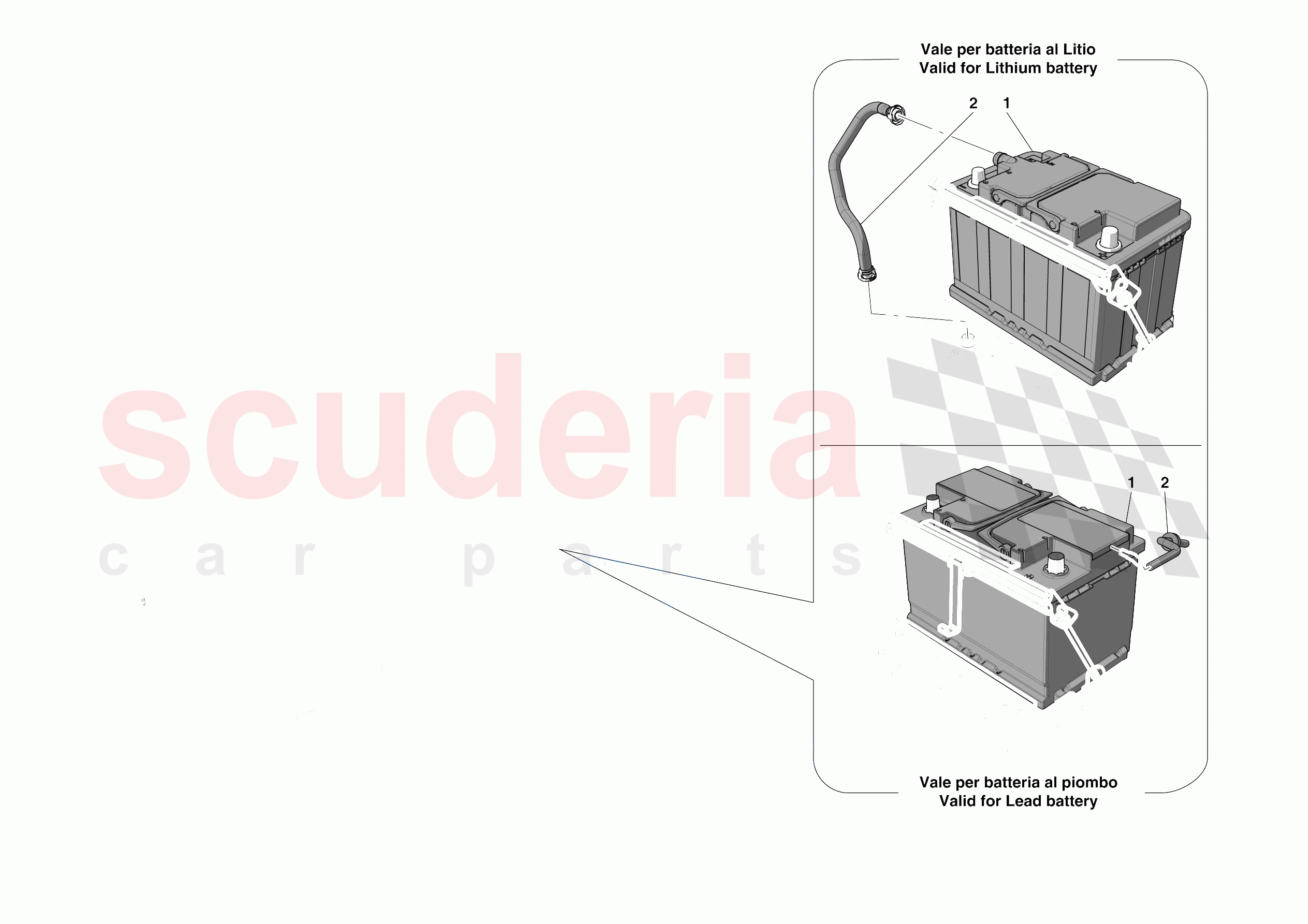 BATTERIES of Ferrari Ferrari 488 Pista USA
