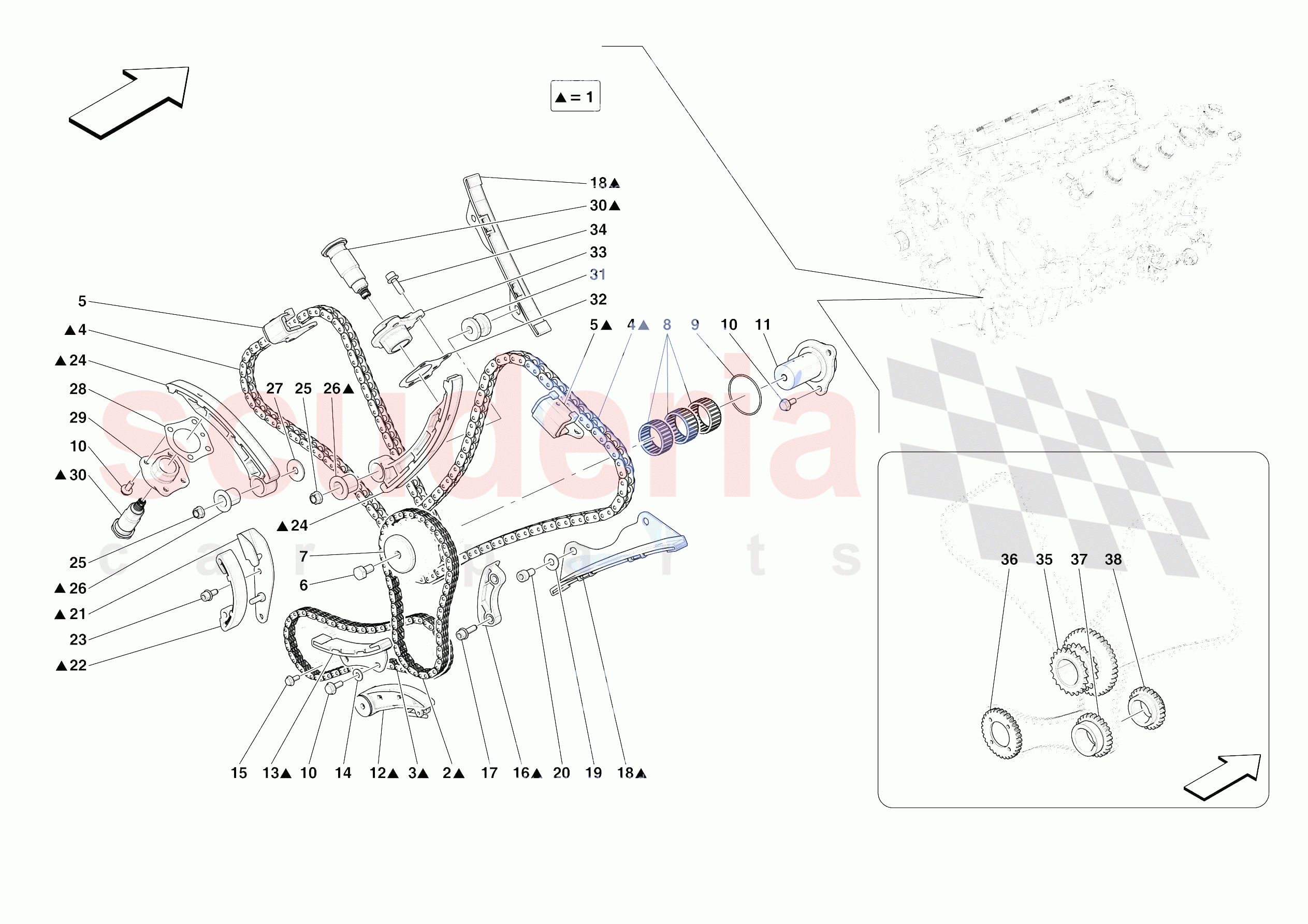TIMING SYSTEM DRIVE of Ferrari Ferrari 812 Competizione A Europe