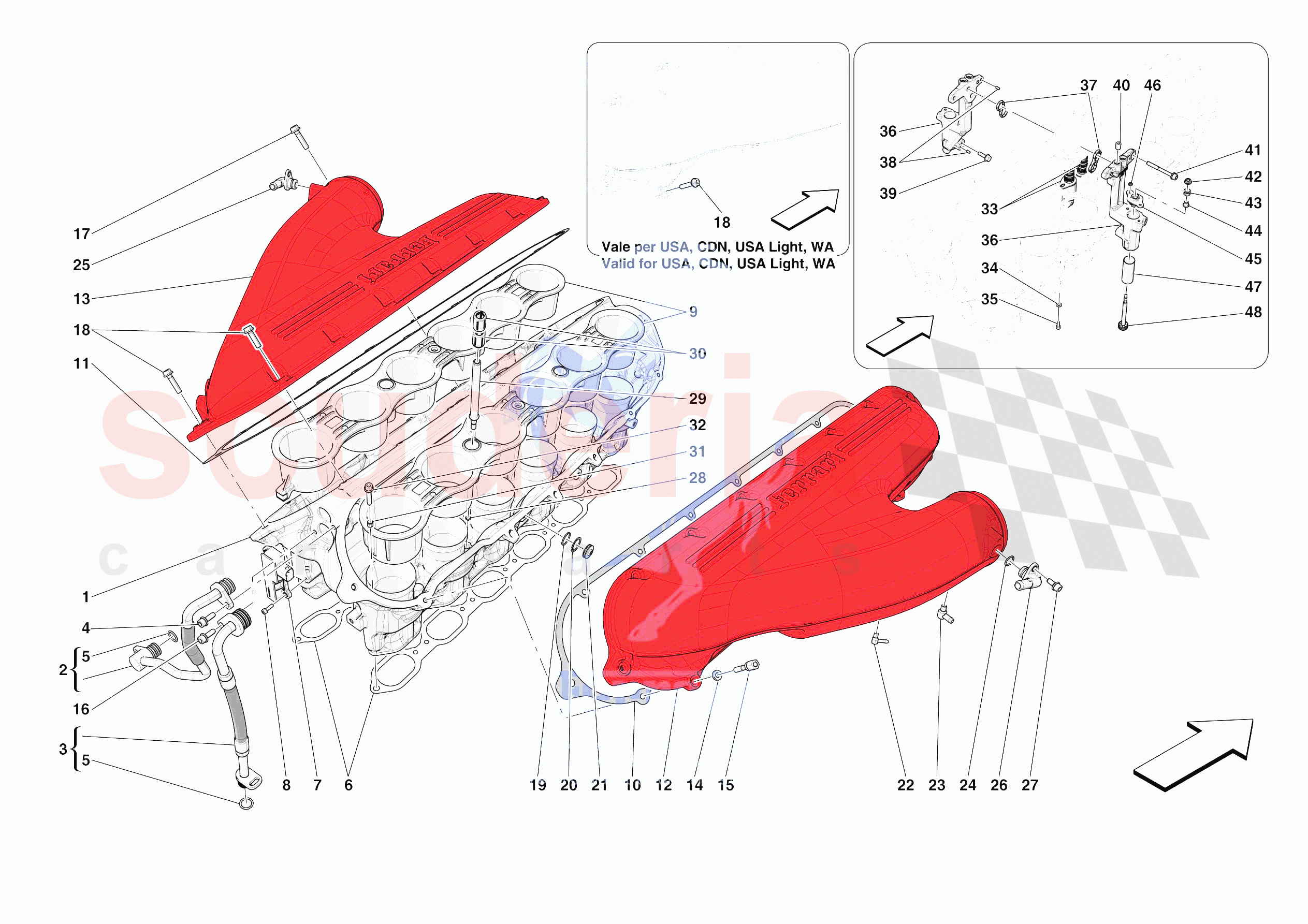 ENGINE INTAKE DUCT of Ferrari Ferrari 812 Competizione A Europe
