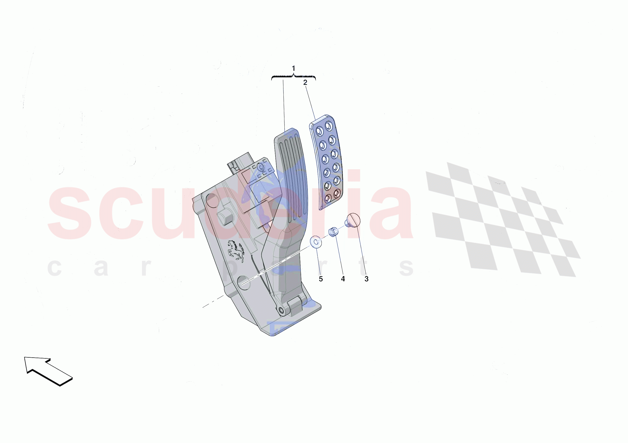 ACCELERATOR CONTROL of Ferrari Ferrari 812 Competizione A Europe