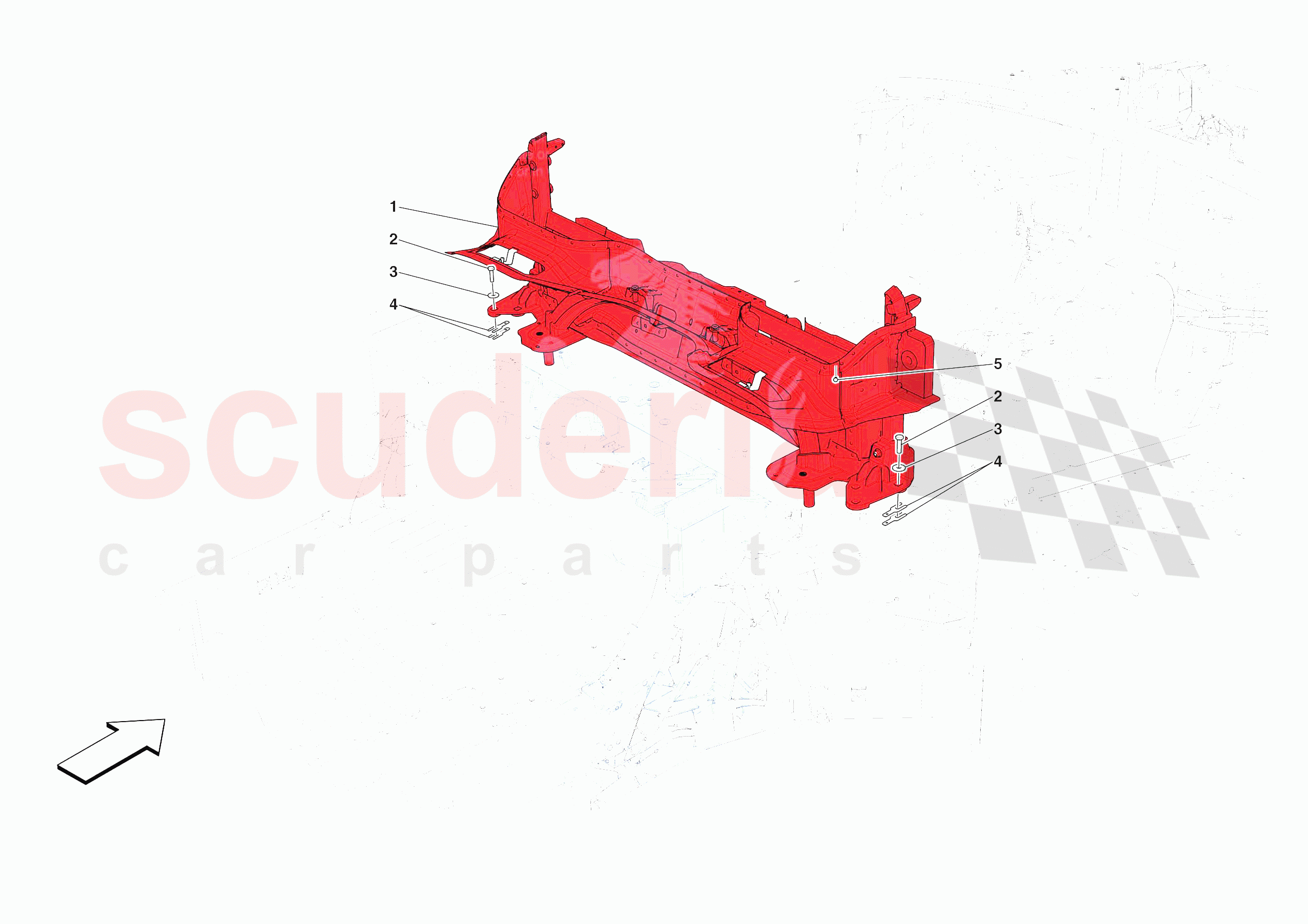 ROLLBAR COMPARTMENT of Ferrari Ferrari 812 Competizione A Europe