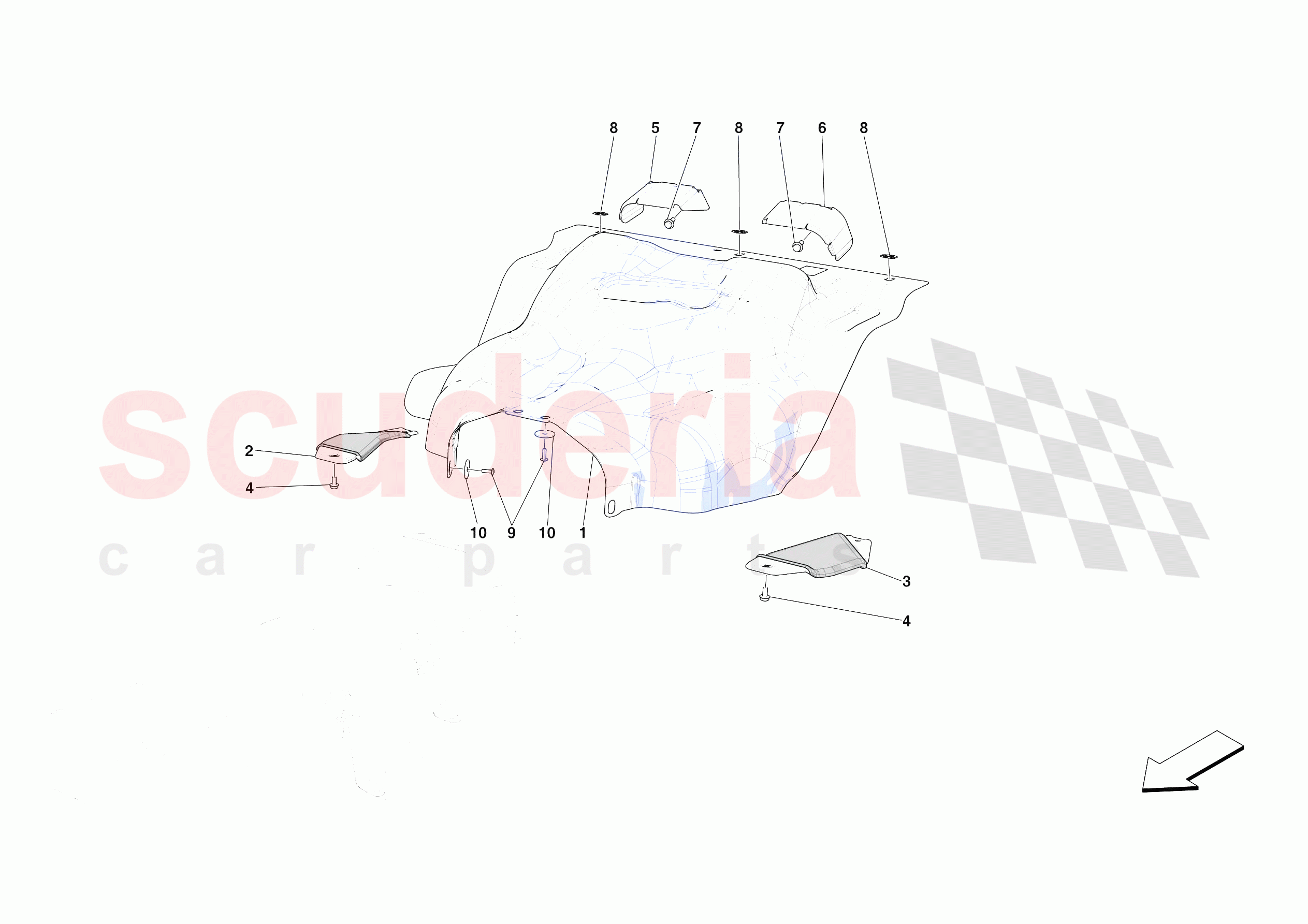TANK MOUNTS of Ferrari Ferrari 812 Competizione A Europe RH