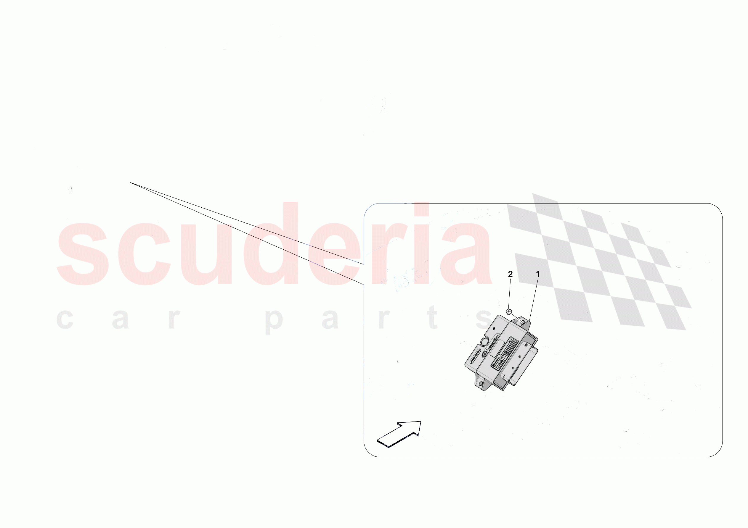 PARKING BRAKE CONTROL of Ferrari Ferrari 812 Competizione A Europe RH