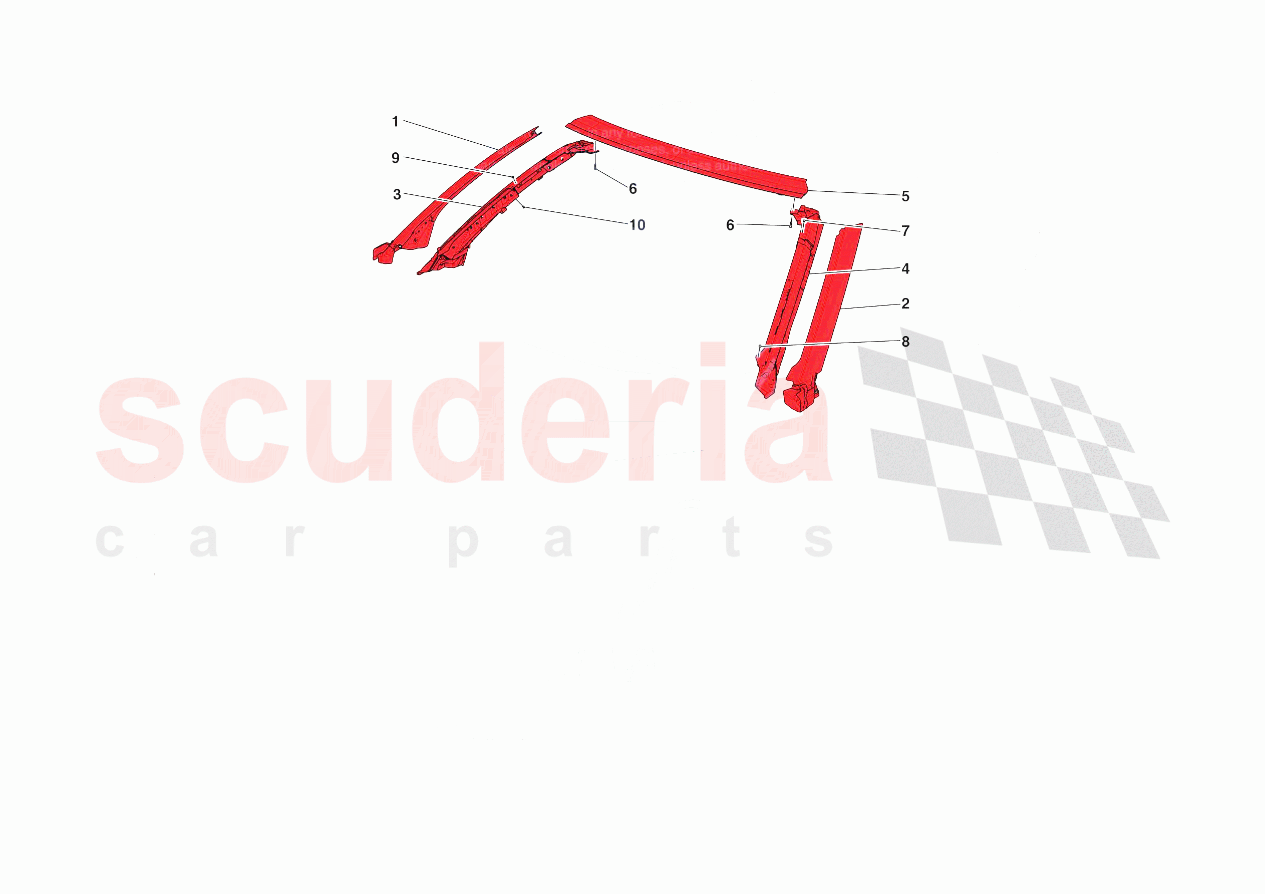 ROOF of Ferrari Ferrari 812 Competizione A Europe RH