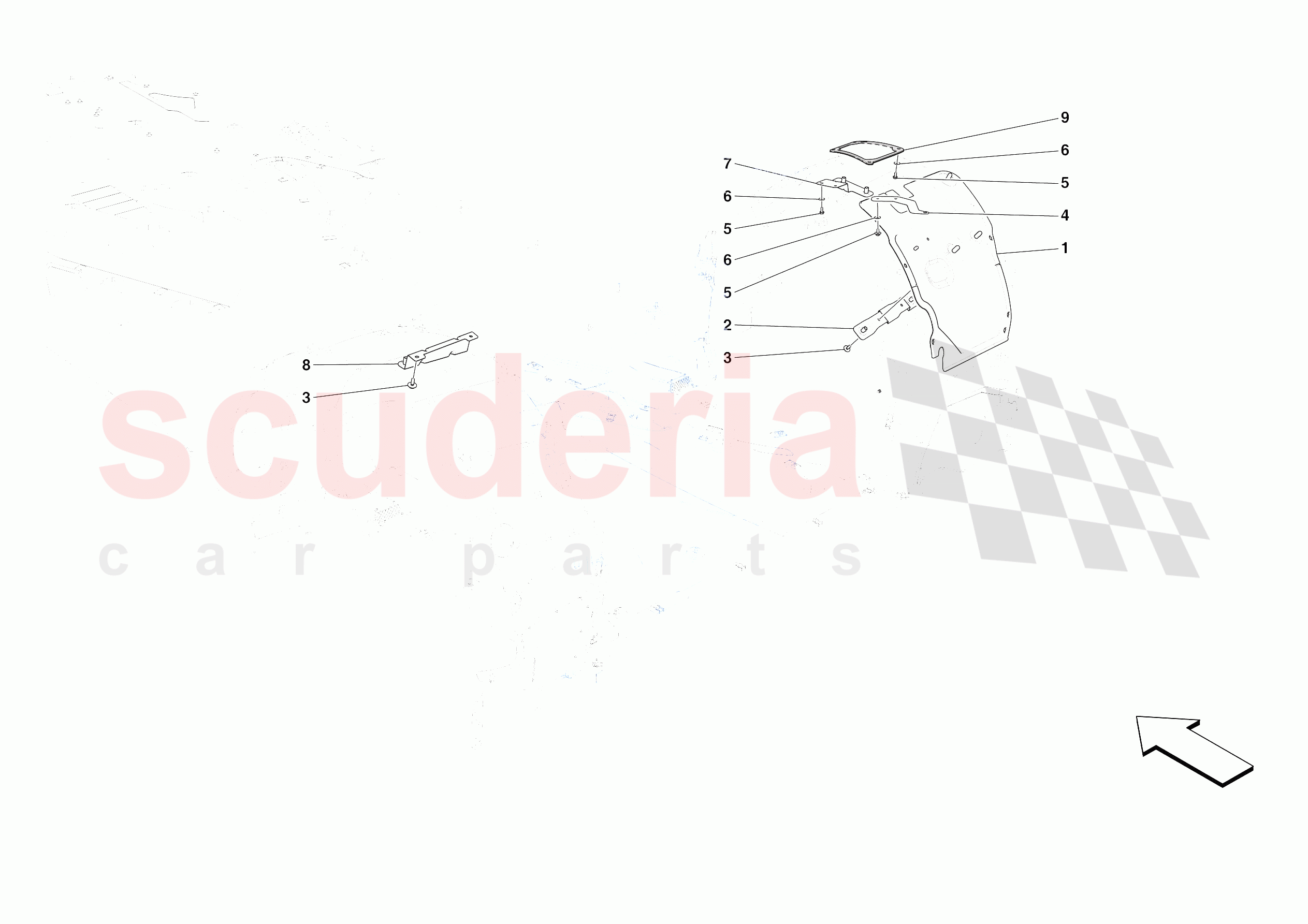 REAR AIR INTAKES of Ferrari Ferrari 812 Competizione A Europe RH