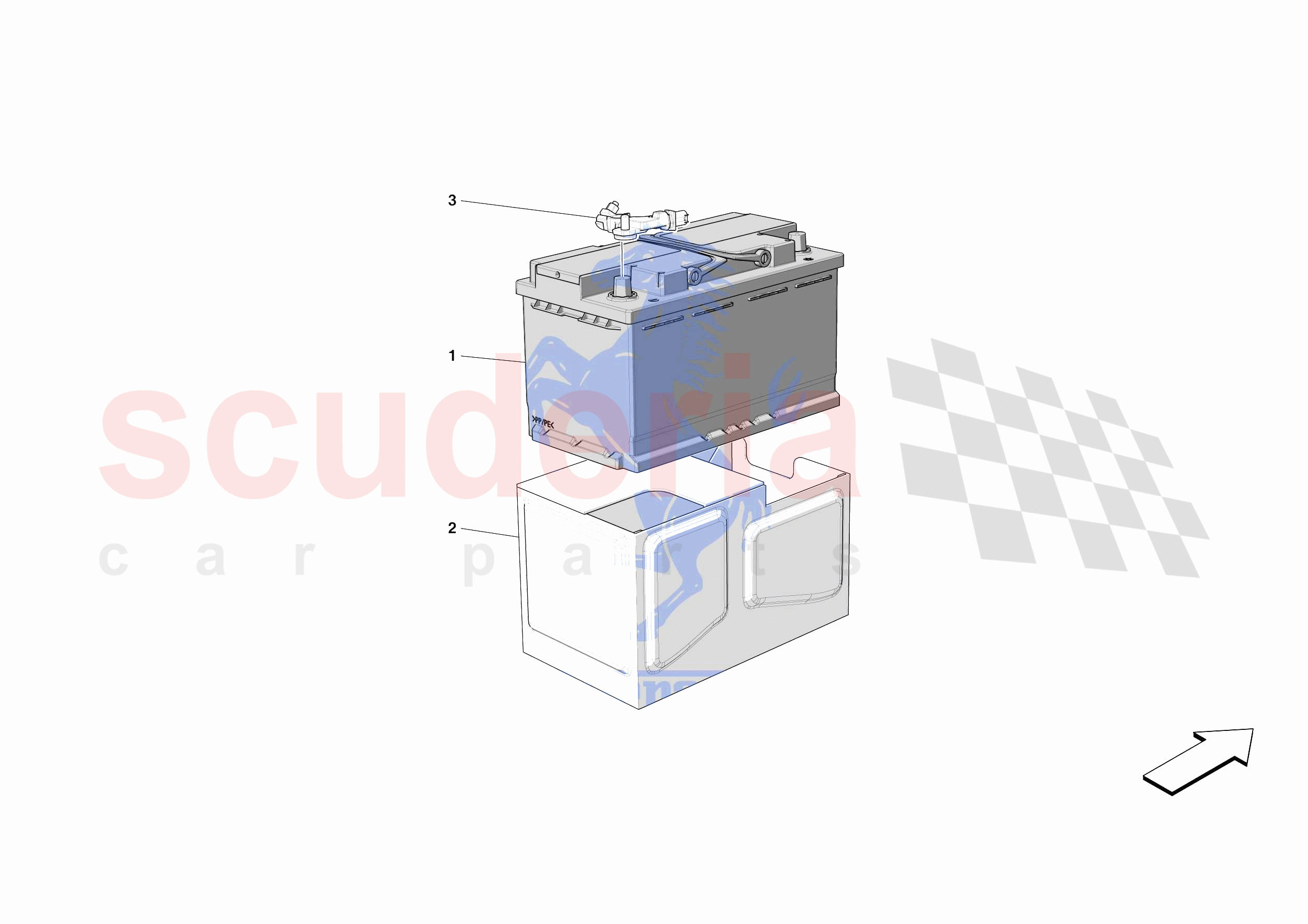 BATTERIES of Ferrari Ferrari 812 Competizione A Europe RH