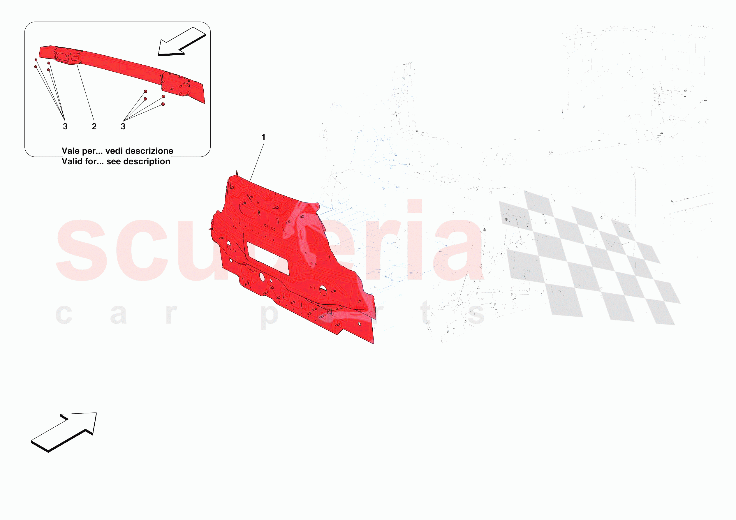 REAR SUBFRAME of Ferrari Ferrari 812 Competizione Europe