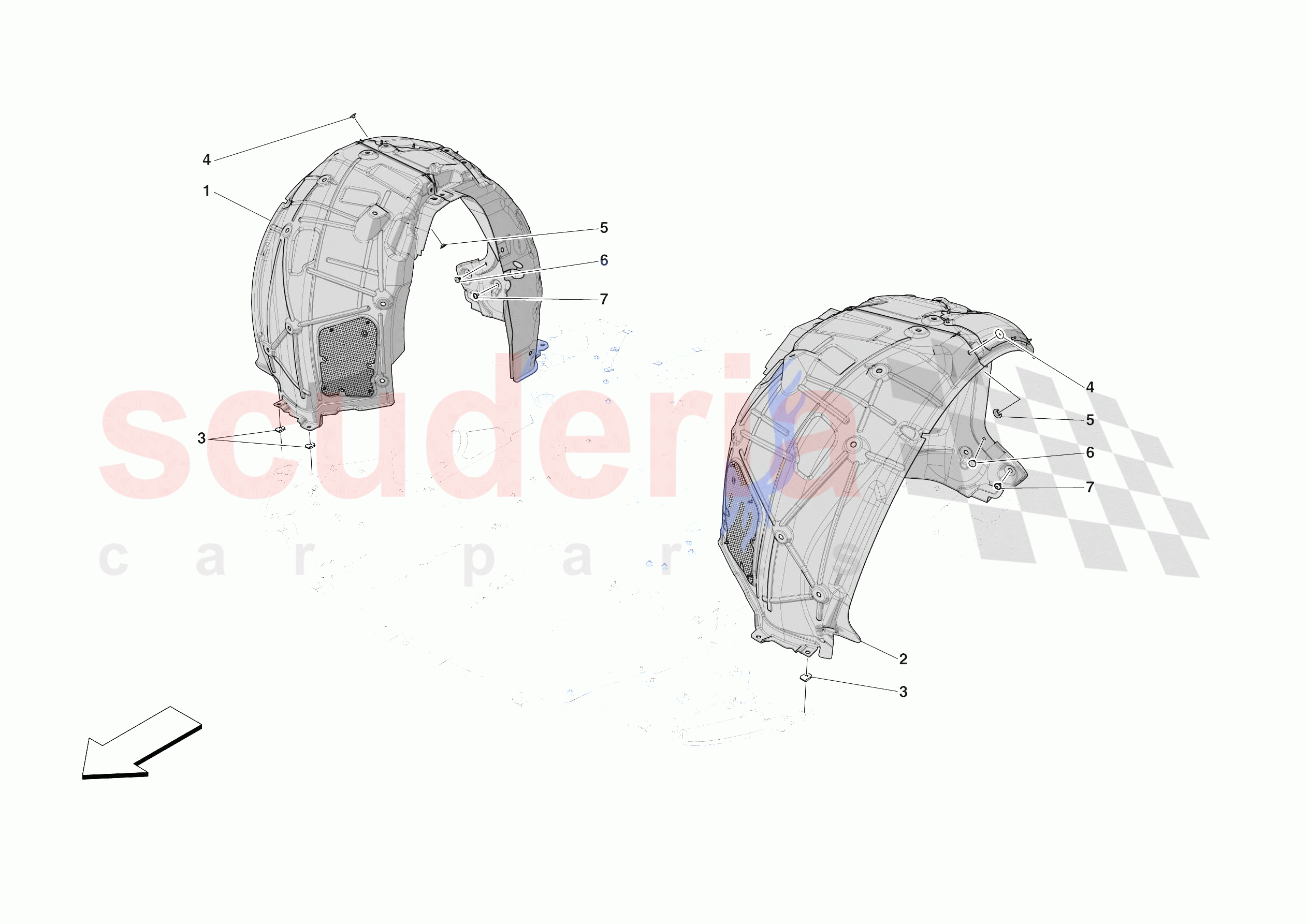 FRONT WHEELHOUSE of Ferrari Ferrari 812 Competizione Europe RH